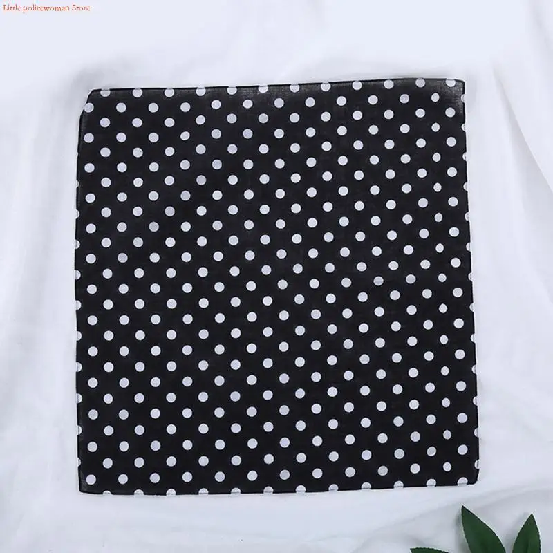 Vintage Polka Dot Scarf/Headband - close-up view