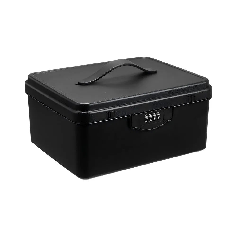 Stylish Discreet Storage Box with 3-Digit Combination Lock for Home Use ABS Plastic 26x21.5x12.6cm Medium Size