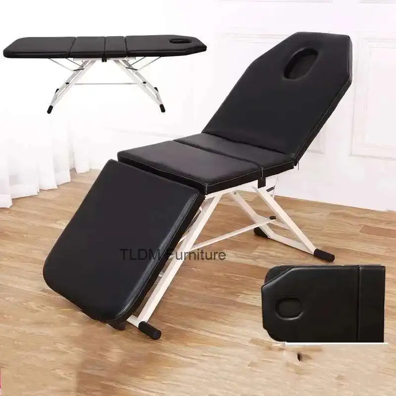 

Aesthetic Stretcher Beauty Folding Bed Professional Chair Salon Portable Massage Treatment Maca Portatil Tattoo Furniture JGY