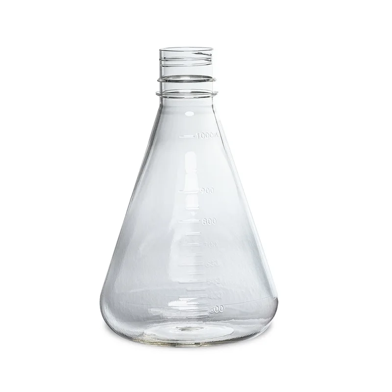 LABSELECT Triangle cell culture bottle, Sealing cover, Polycarbonate material, 1000ml Erlenmeyer Flask, 17421