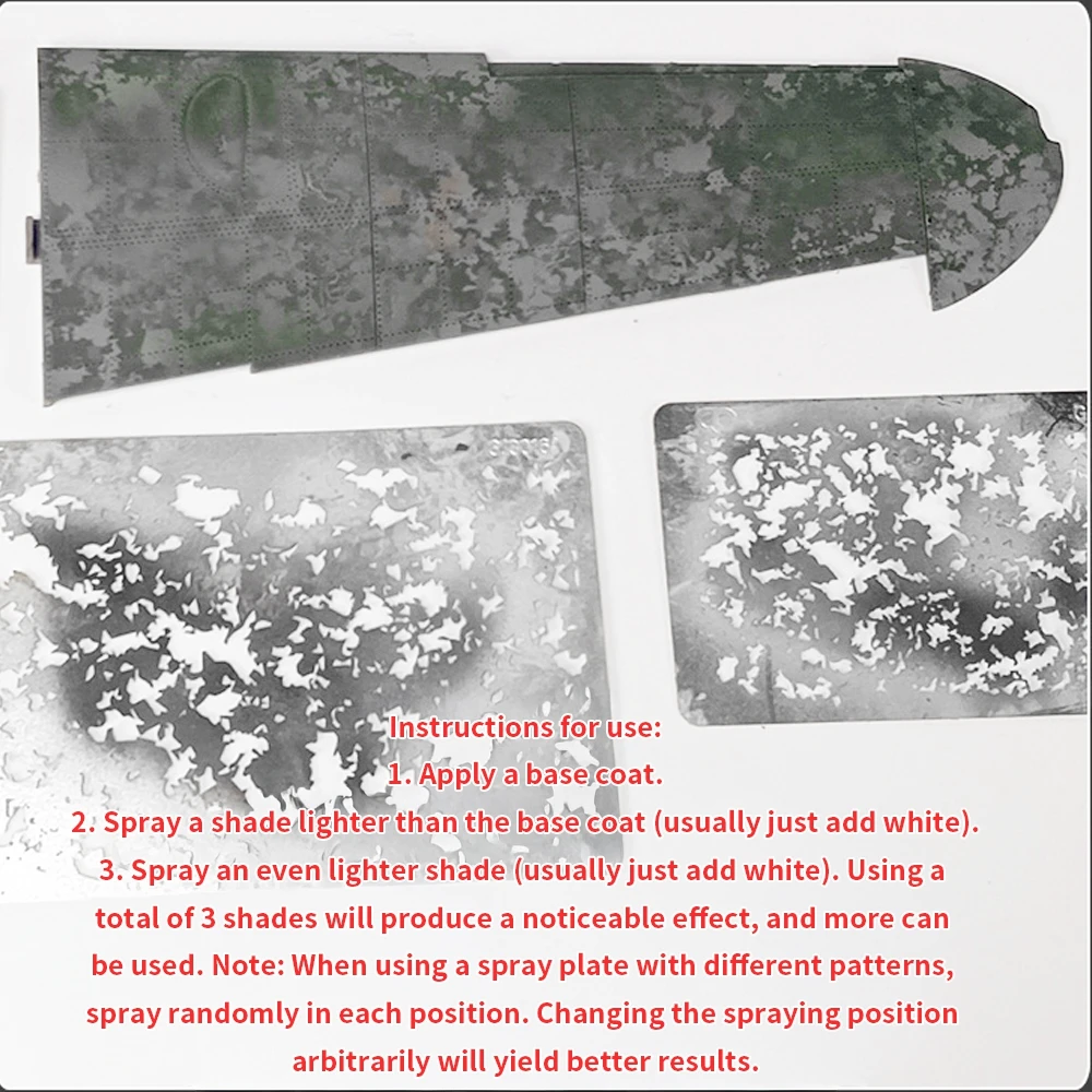 泥飛散風化エアブラシステンシルツール 1/32 1/35 1/48 1/72 モデルモデル DIY 装飾風化用