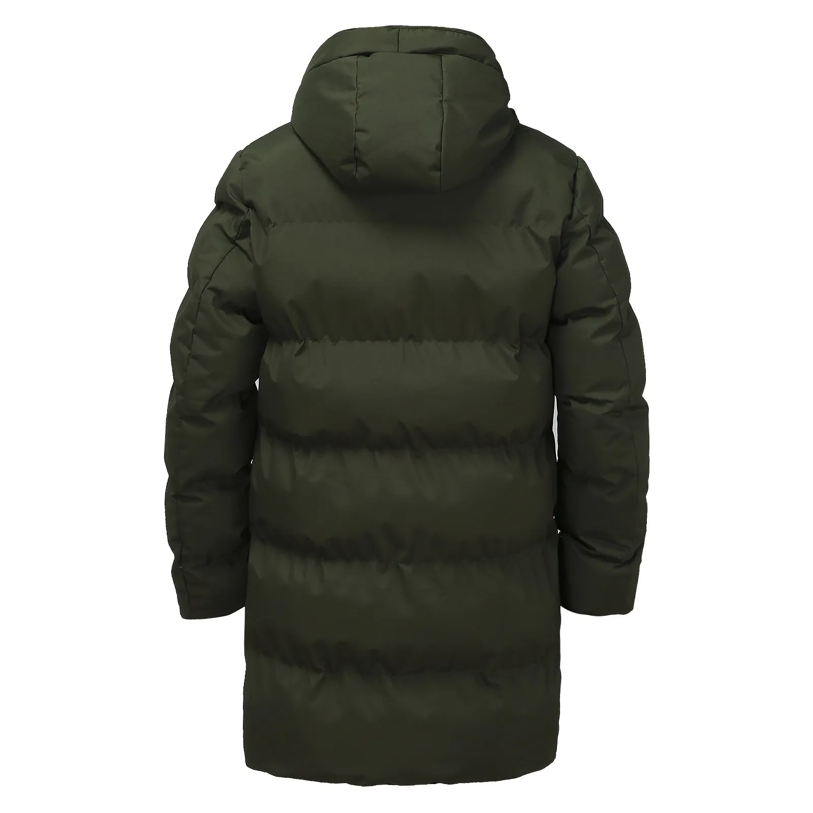 Casual Warm Hooded Long Snow Wear Jacket Coat Men Outwear Thick Plus Size Windproof Winter Padded Parka Men Overcoat