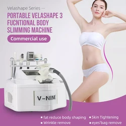 2024 Portable V9 Vela Body Shape Weight loss Vacuum 80K Cavitation Slimming Roller Shaping Massage Machine Fat Removal Face lift