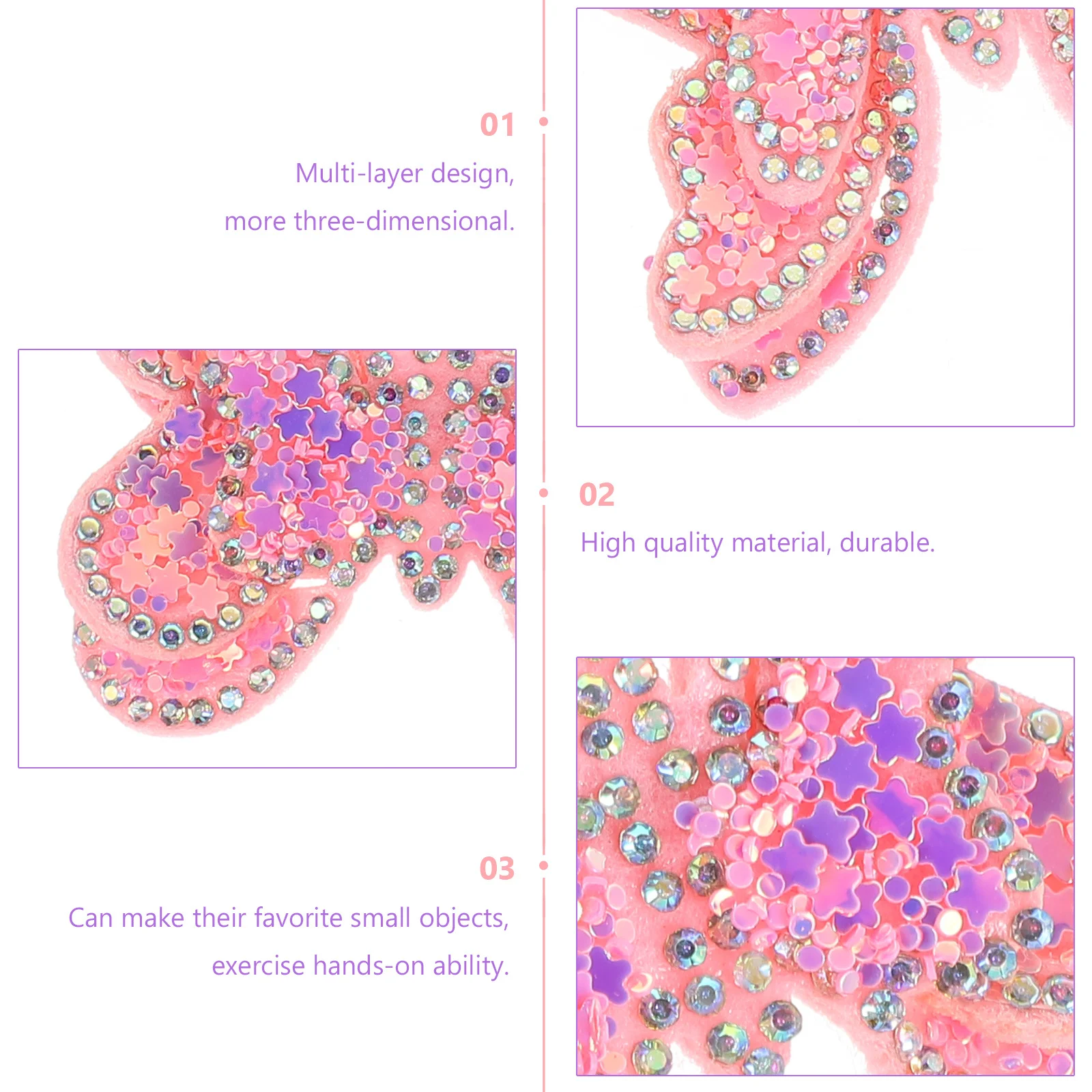 

5Pcs Butterfly Hairpin DIY Patches Appliques for Clothes Repair Decorative Accessories Headbands Jewelry Sewing Craft