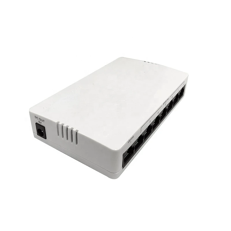 Jaringan PoE Gigabit terbalik POE Switch, produsen OEM, 8 Port, 1000Mbps