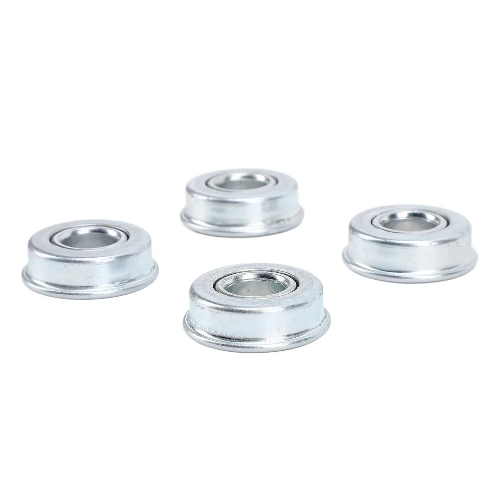 4PCS Silver Lawn Mower Bearings Heavy Duty Compact Mower Shaft Bearings Steel Material All Wheel Drive Ball Bearing Replacement