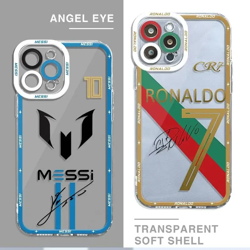 Spuerstar M-messi-CR77 Phone Case For Xiaomi Redmi Note 13 12 11 Pro Plus 4G 5G 12S 11S 10 10S 9 9S 8 13C 12C 10C Silicone Cover