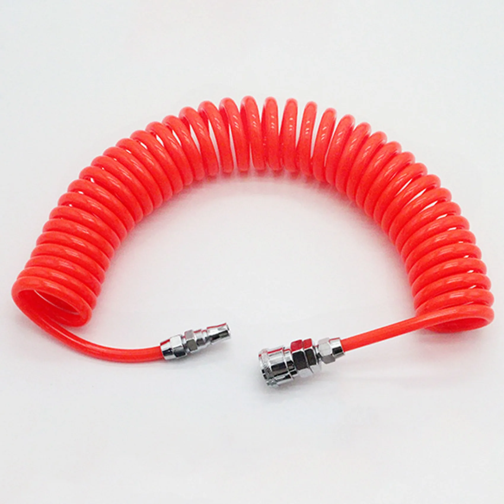 12M Polyurethane Air Spring Spiral Tube Compressor Hose Flexible Pneumatic Tool with Connector