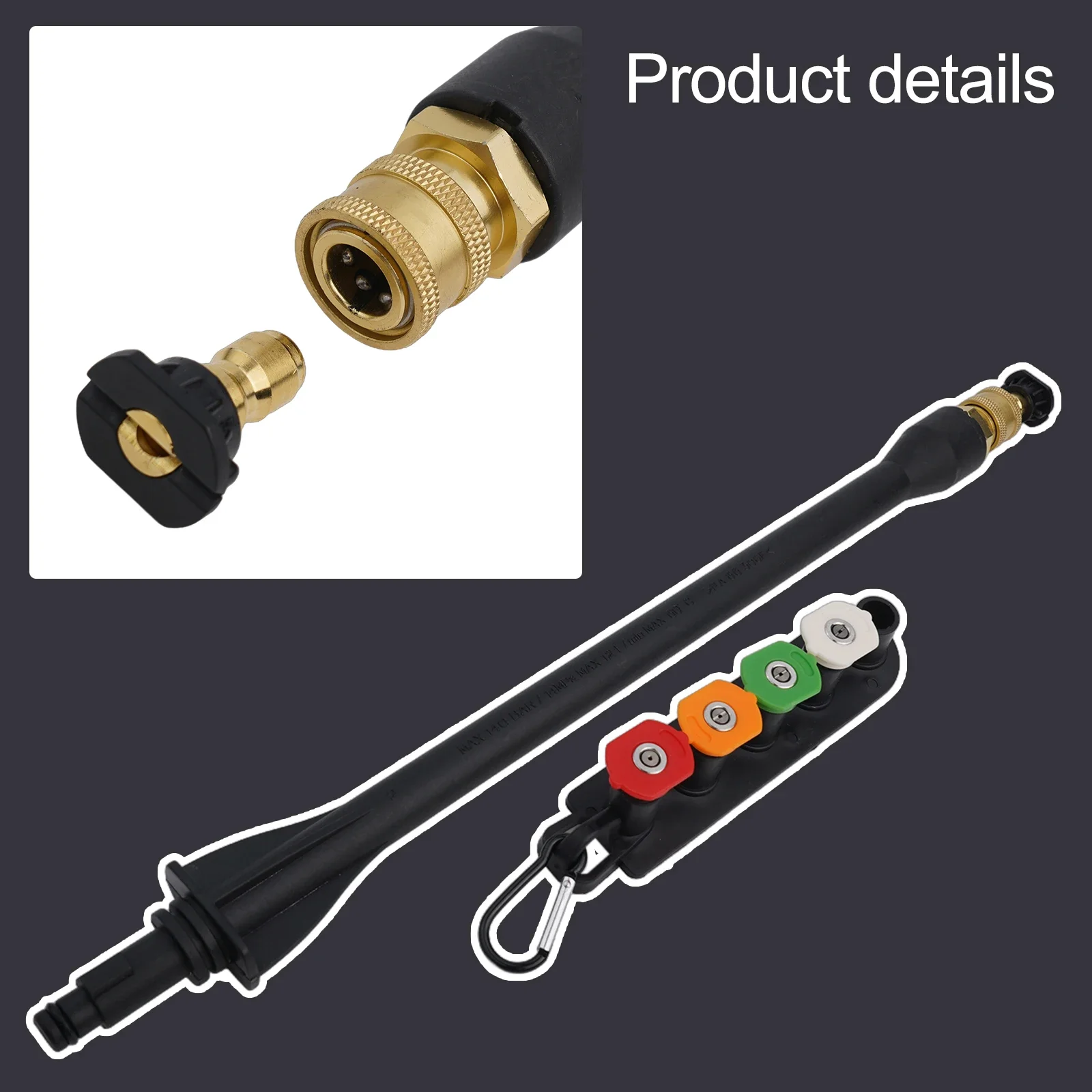 For Pressure Washer Spray Wand 1/4inch Efficient Cleaning For Pressure Washer 1/4inch High Quality Long Lasting