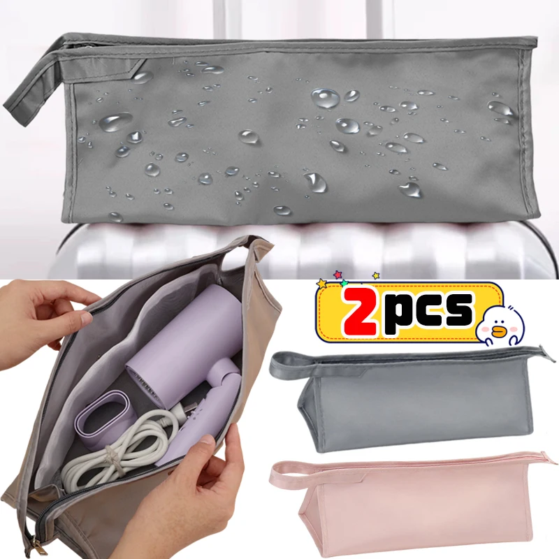 

2pcs Portable Hair Dryer Carrying Pouches Triangle Travel Storage Bag Lightweight Travel Organizer Universal Fit for Blowdryers
