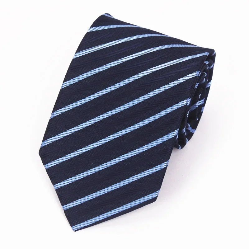 Men's Tie Business Formal Dress Wear Stripe Solid Colors Zipper Necktie Wholesale Gifts Slim Skinny Corbatas Accessories