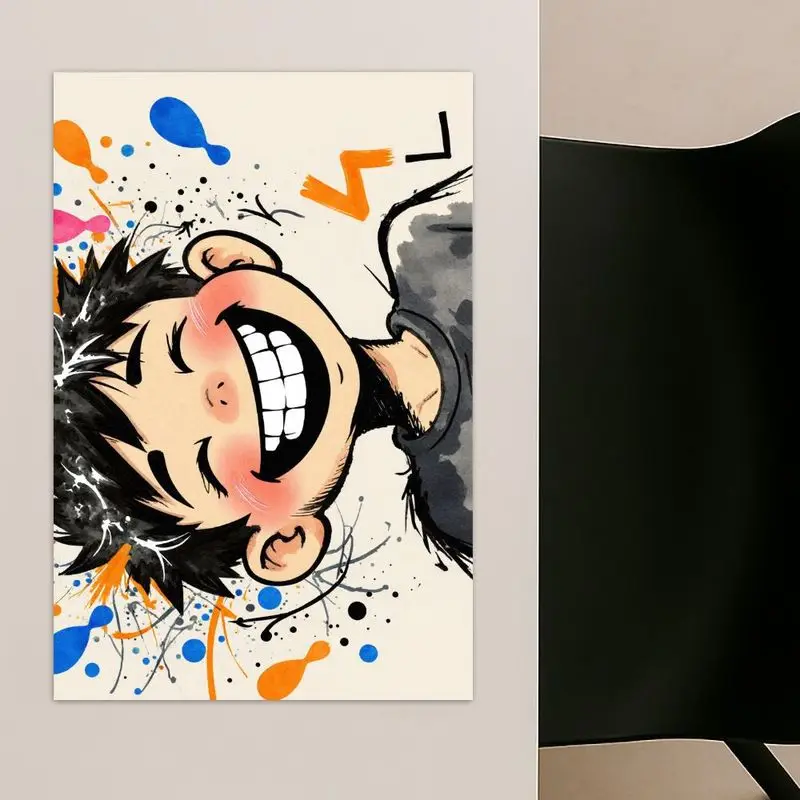 طقم مفرش طاولة مستطيل مكون من 4 قطع، تصميم كرتوني ملون، سهل التنظيف، ديكور مطبخ عصري، مثالي للتجمعات. #4