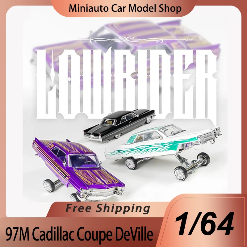 

New In Stock 97m Model 1:64 Cadillac Coupe Deville Car Alloy Model Limited Edition Miniature Diecast Ornament Custom Toy Gift