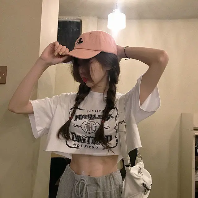 

Short Sleeve T-Shirts Womens Trendy Cotton Comfortable Loose Fit Oversized Casual Lightweight Relaxed Streetwear Aesthetic Tops