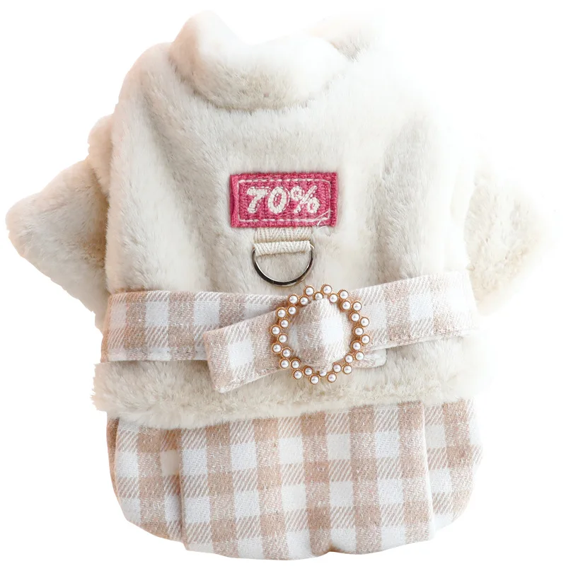 Thick Sweet Winter Clothing for Small Dog Teddy Pet Cat Princess Coat Chihuahua Dog Clothes for Small Dogs