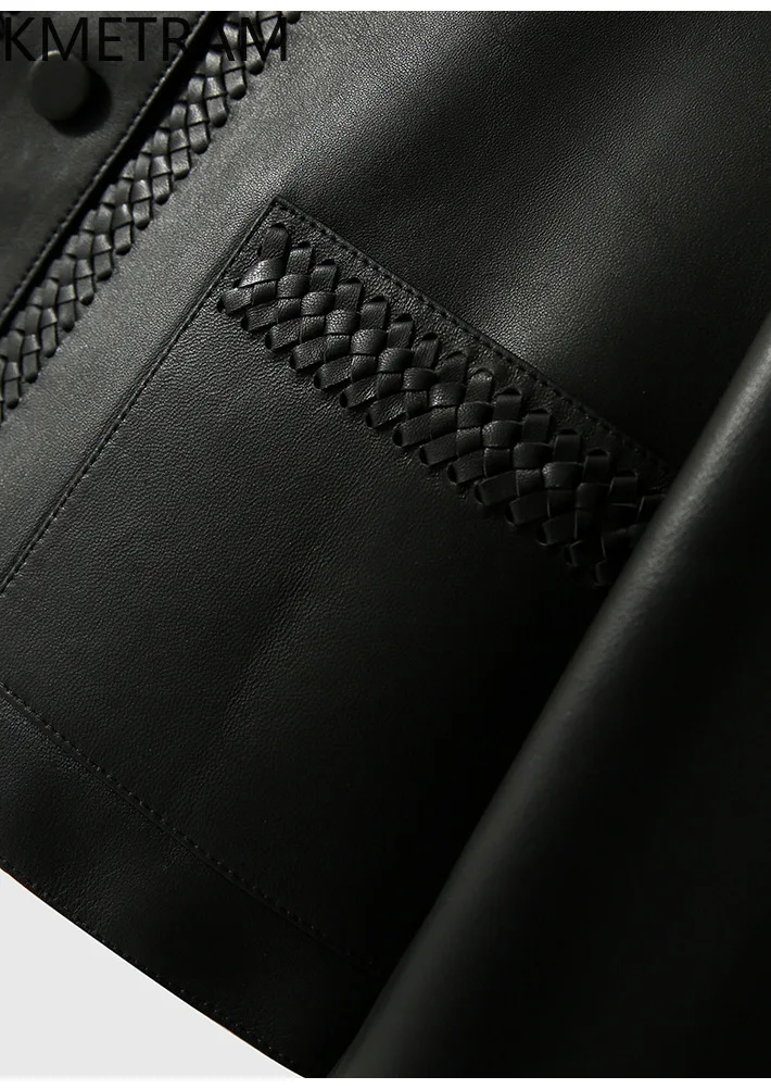 100 % erste Schicht Schaffell Jacke Frau Luxus kurze echtes Leder Jacken Frauen Frühling Herbst Damen Kleidung 2025 Ettка