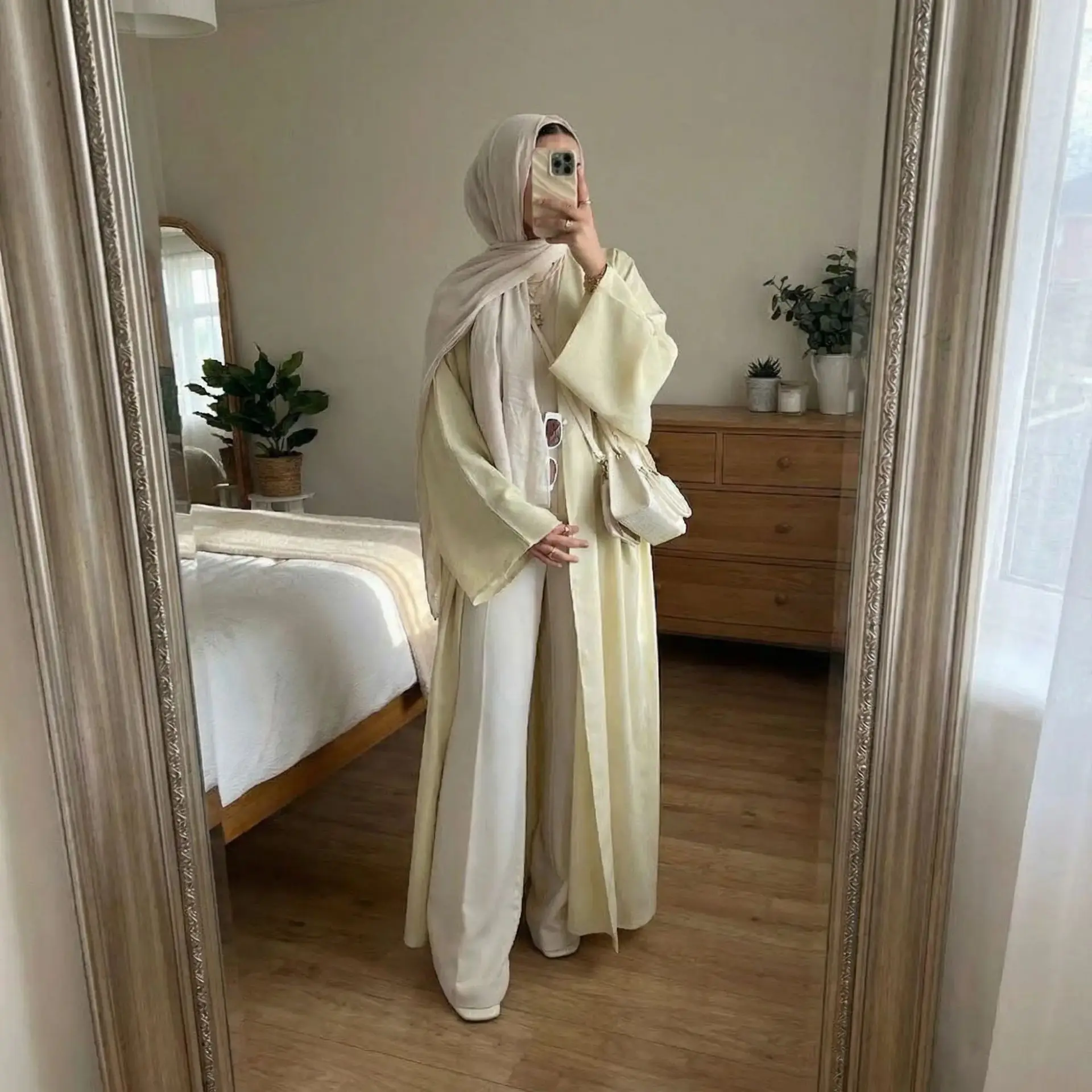 Neue Ramadan Dubai Abaya Muslimische Frauen Kleid Modest Kebaya Kaftan Marocain Frauen Robe Islam Jalabiya Türkei Kaftan Kimono Strickjacke