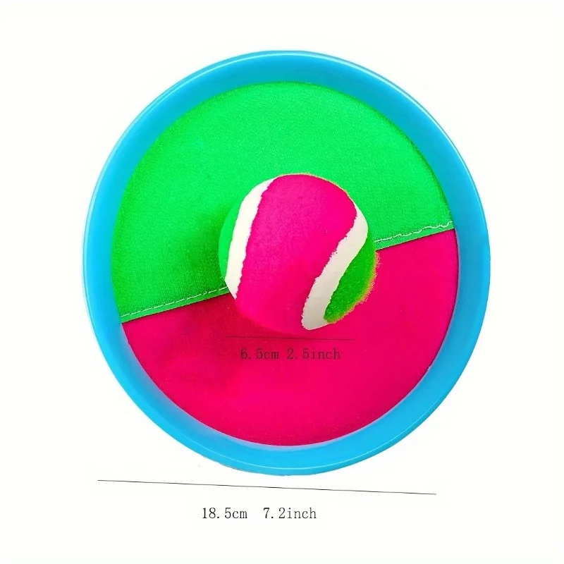 Brinquedos infantis de bola pegajosa, conjunto de lançamento e bola 2 bolas e bola, conjunto de jogos de praia perfeito conjunto de playground quintal