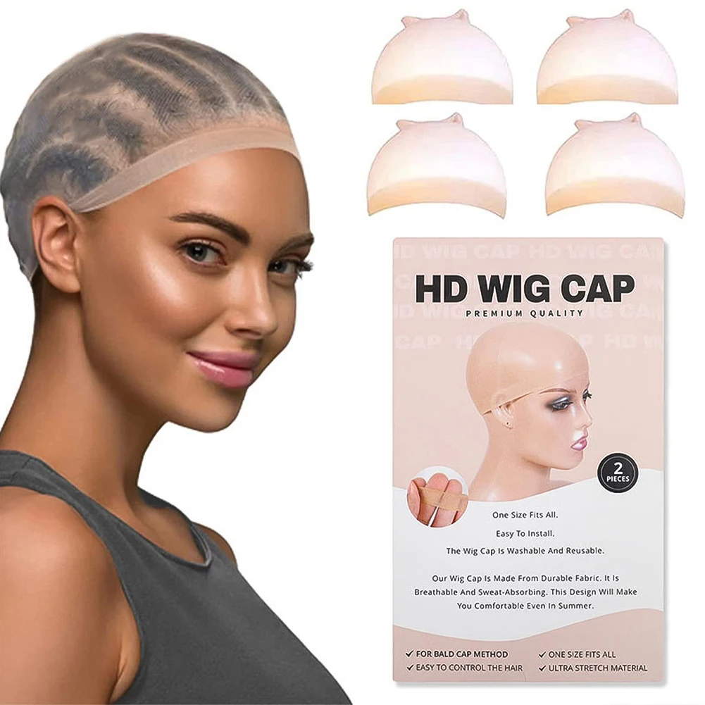 2Pcs HD Wig Cap for Women