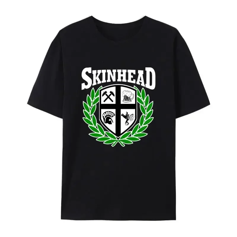 Design Mainland  Short Casual O-Neck Harajuku Oversized T Shirt 2024 New Arrival Skinhead Slogan Vintage T-shirt funny new