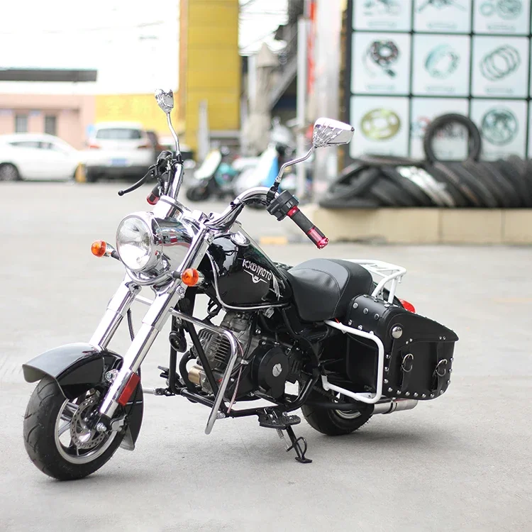 China Factory Supply Chain Drive Einzylinder 4-Takt 50cc Mini Cruise Chopper Motorrad Custom