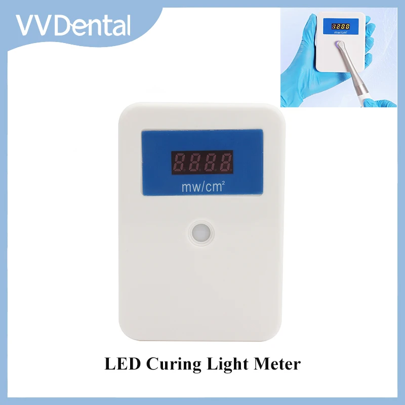 

Dental Led Curing Light Meter Wireless Radiometer Digital Display Testing Unit Light Cure Power Curing Tester Dental Instrument