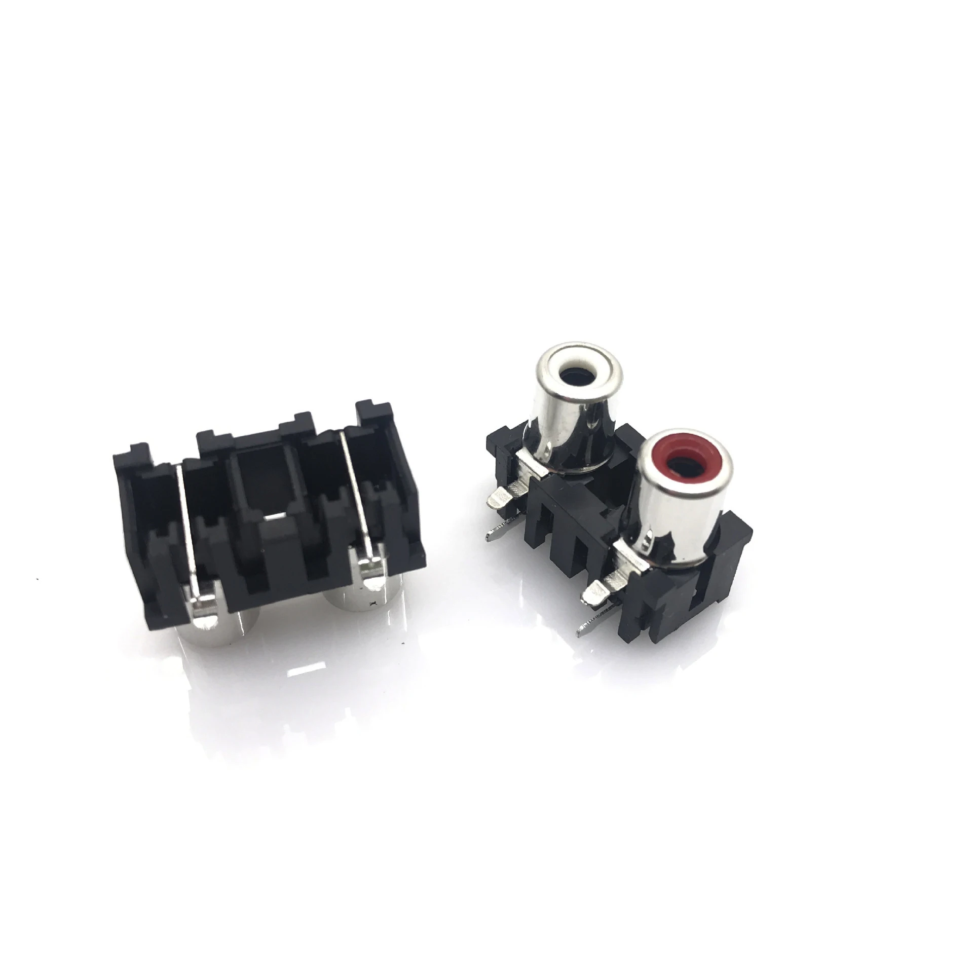 50PCS New 2 Way 3 Ways RCA Female Audio Video Plug Jack AV Concentric Socket Connector Connecter