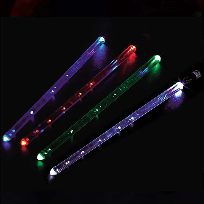 

Светодиодные светоизлучающие барабанные палочки, 15 цветов, зарядка через USB, набор барабанов для выступлений на сцене, аксессуары для электронных барабанных палочек Baquetas, 2 шт.