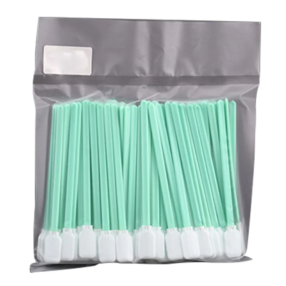 100Pcs/Bag Non Woven Cotton Swabs Dust-free Anti-static Cleaning Q-tips For Fiber Laser Machine Focus Lens Protection Windows