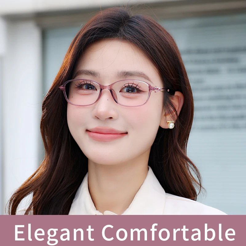 Ultra-Thin Retro Round Anti Blue Light  Reading Glasses Lightweight  For Women Computer Presbyopic Eyeglasses Ladies On Strength