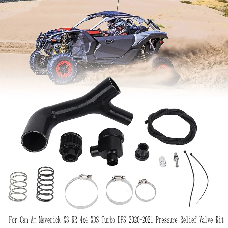 

A96E-1Set ATV Turbo Exhaust Valve Kit For Can Am Maverick X3 RR 4X4 XDS Turbo DPS 2020-2021 Pressure Relief Valve Kit