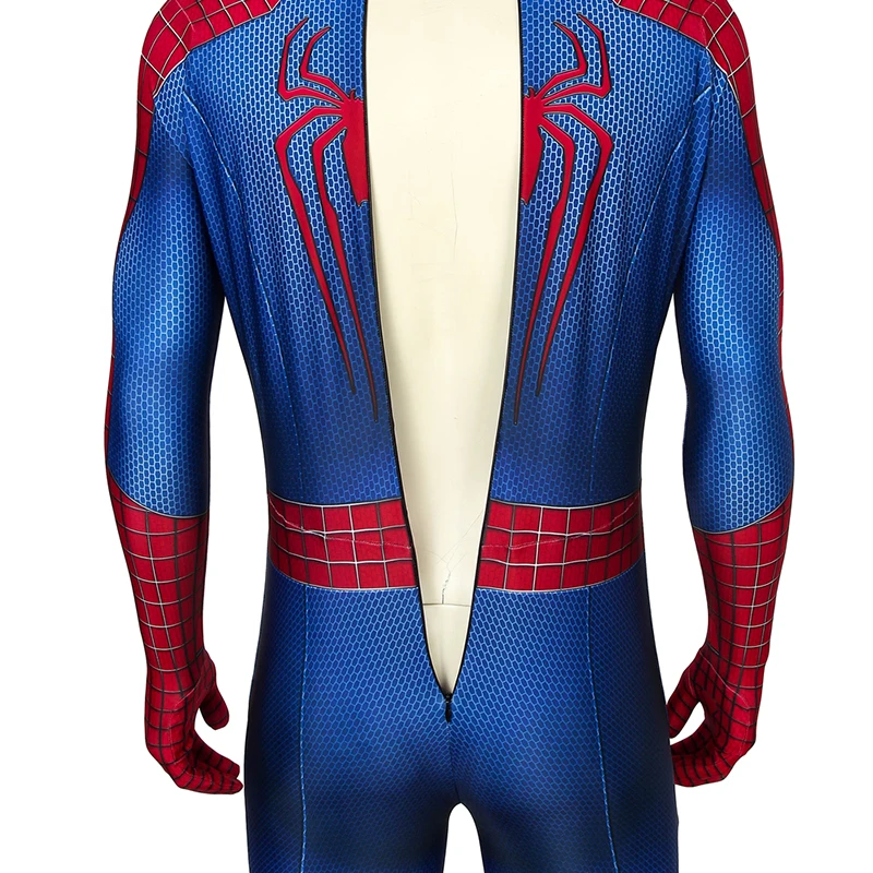 O incrível homem aranha cosplay macacão máscara spiderman cosplay traje halloween zentai super-herói terno festa de super-herói bodysuit