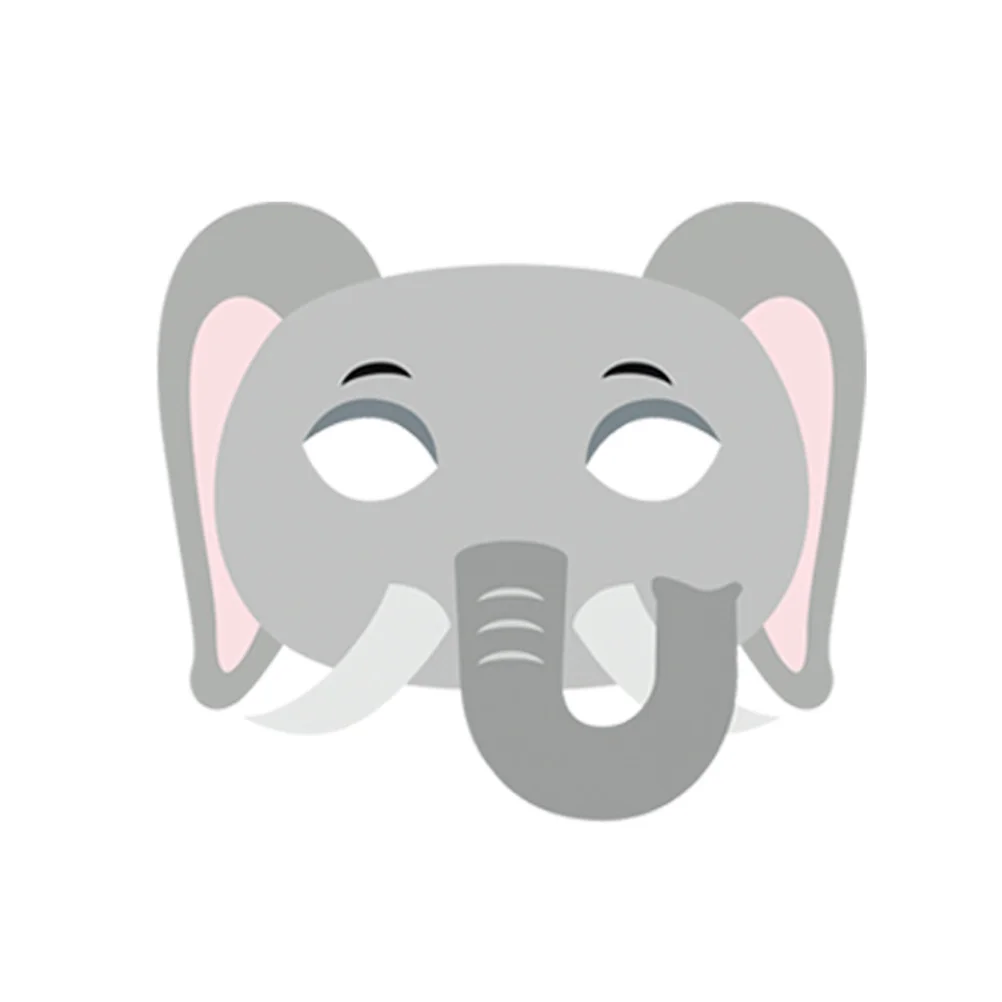 

12Pcs Cartoon Animal Masks for Kids Dress-Up Performance Party Favor Zebra Giraffe Hedgehog Costume Animal Masks