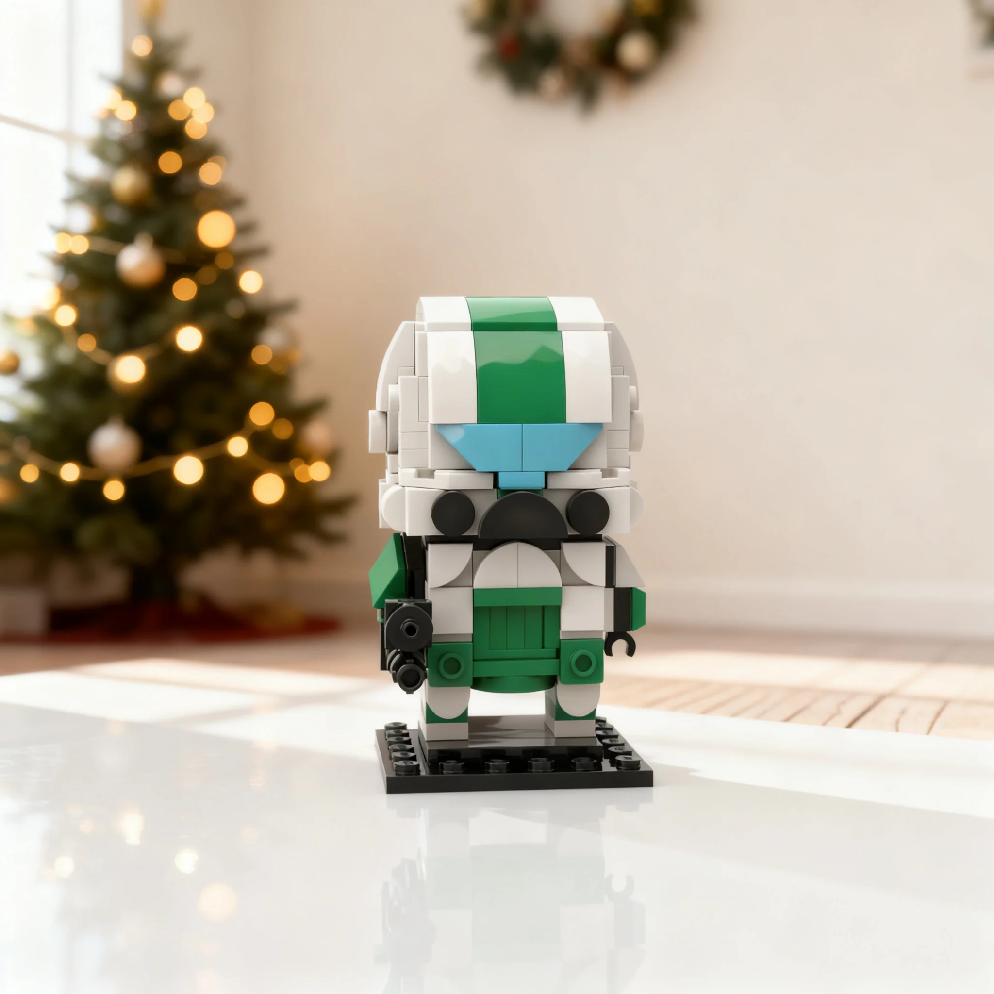 238pcs MOC Star Battle Commando Fixer Brickheadz Model Toy Building Blocks Construction Christmas Gift Brick Education Kids