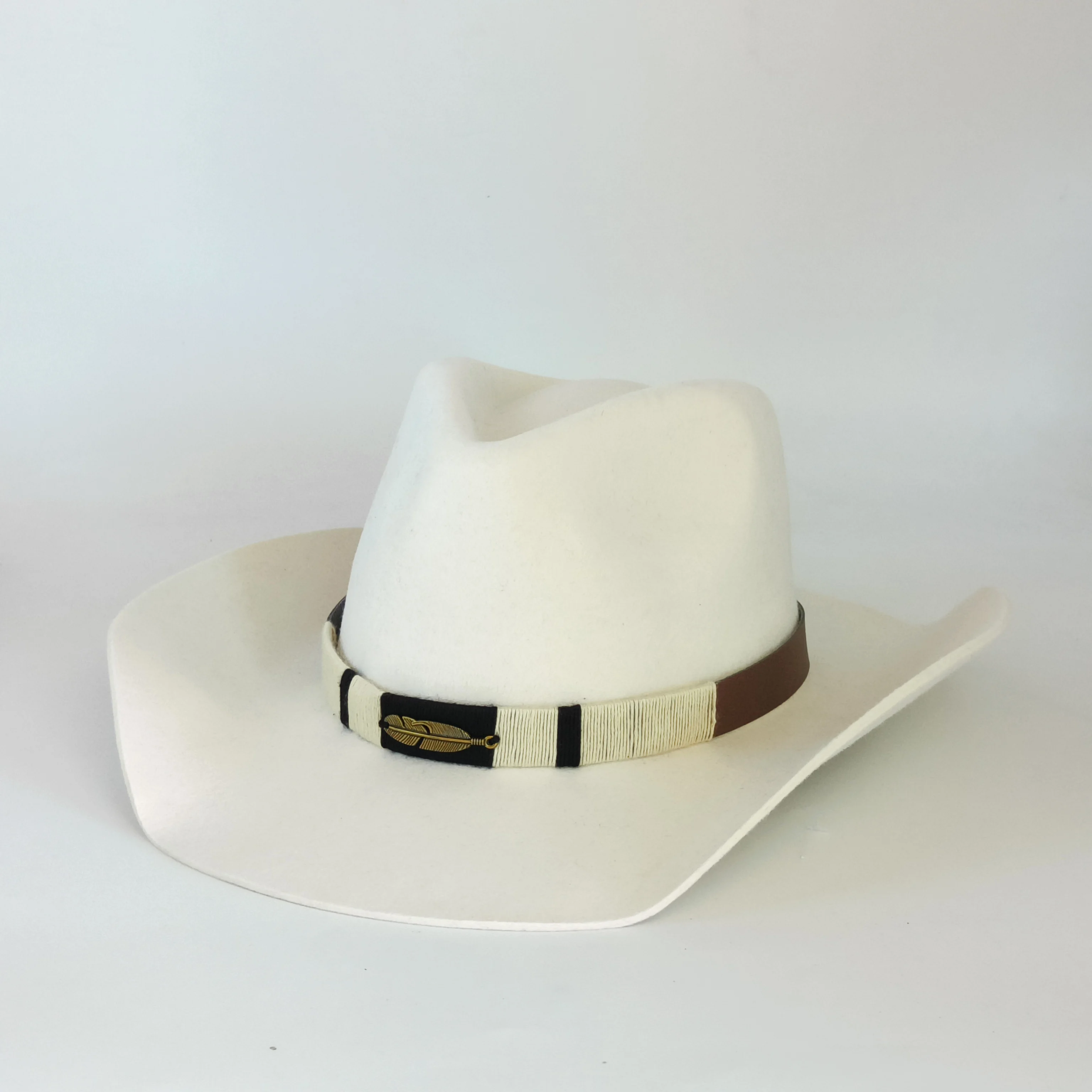 

White 100% WOOL Hat Western Cowboy Hats men Unisex Cream Party Cowgirl Hat wide brim Felt Hat outdoor British sombrero hombre