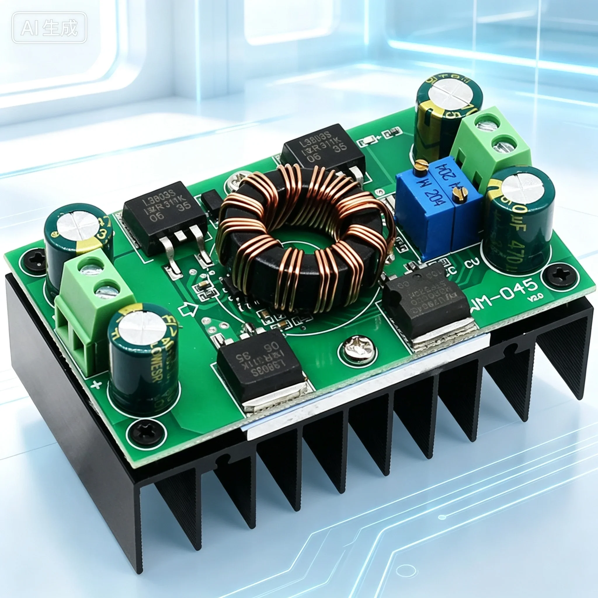 for Adjustable Step Up Down Power Module High Power Constant Voltage Constant Current Solar Charging Board 5‑30V to 1.25‑30V