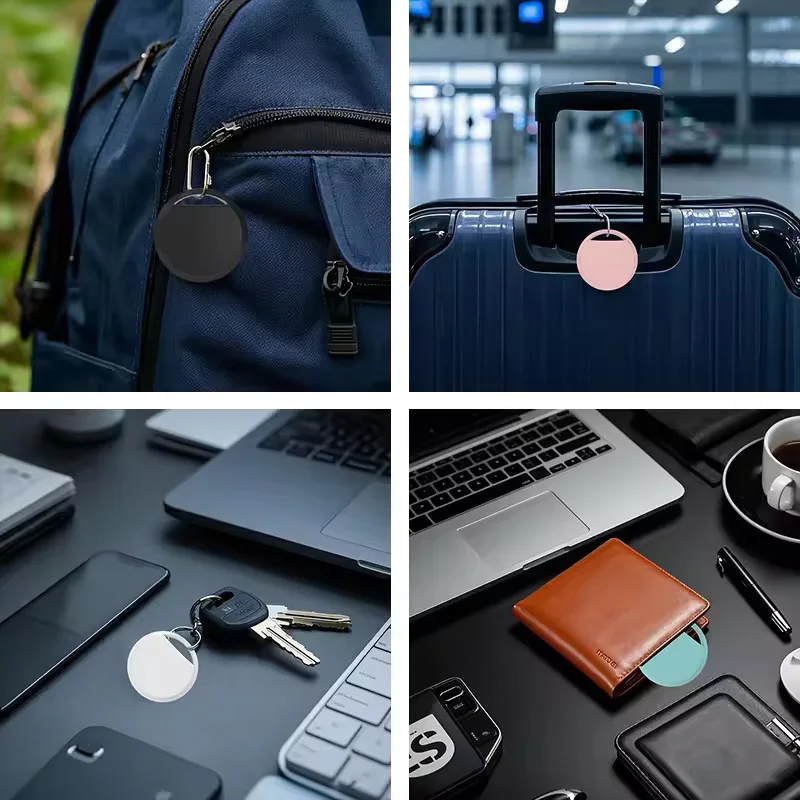 4/1 قطعة جهاز تعقب مضاد للفقد لاستبدال Apple Airtag عبر Find My Bluetooth GPS Tracker للأمتعة IOS MFi Key Finder