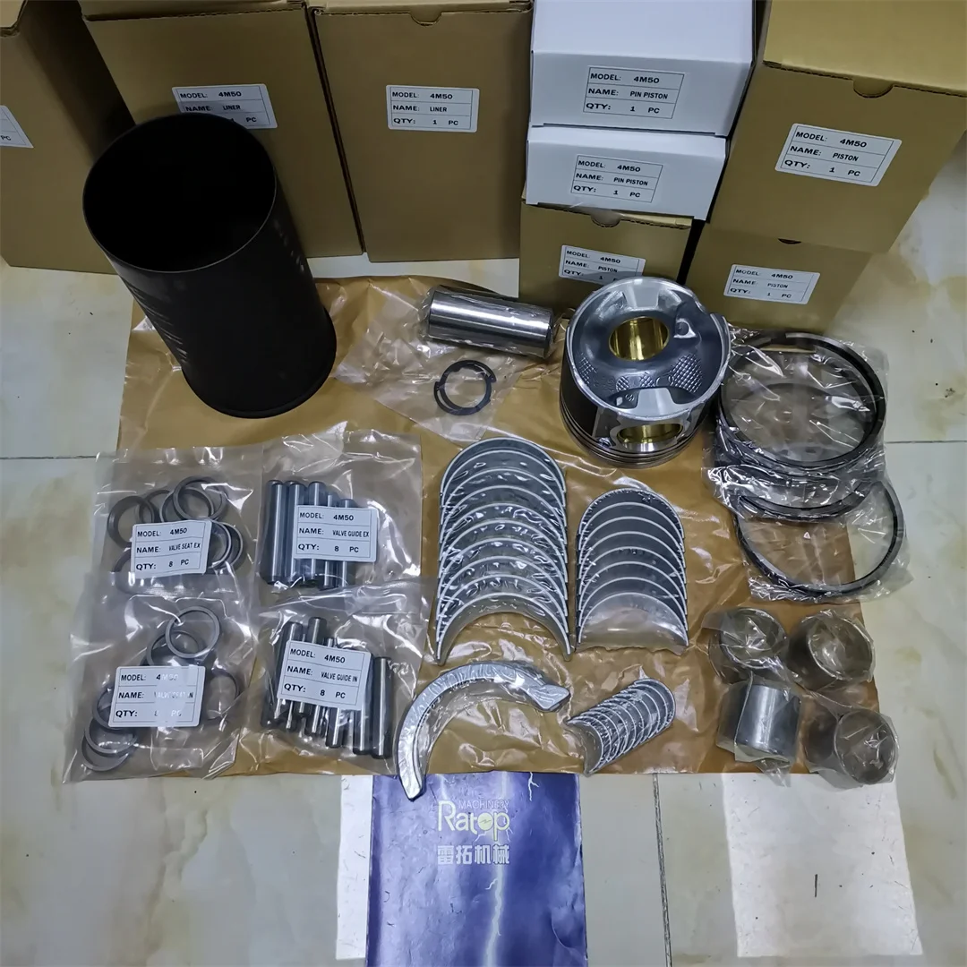 SY215C 4M50 Engine Spare Parts Overhaul Kit Liner Kit Overhaul Rebuild Kit For 4M50 Engine