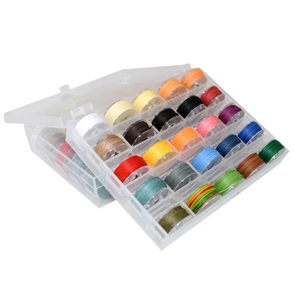 25pcs 6M 0.65Mm Braided Rope For Jewelry Making Hand-Woven Diy String Beads Craft Cord Mixed Color Bracelet Rope Supply