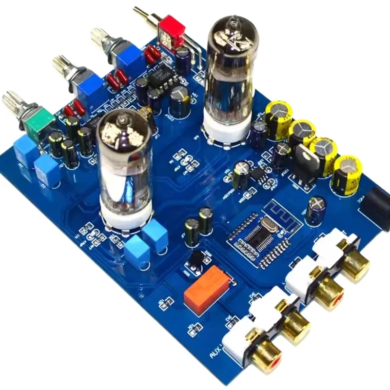 

Высококачественный ламповый предусилитель HIFI 6J5 с регулировкой высоких и низких частот, плата Bluetooth 5.0