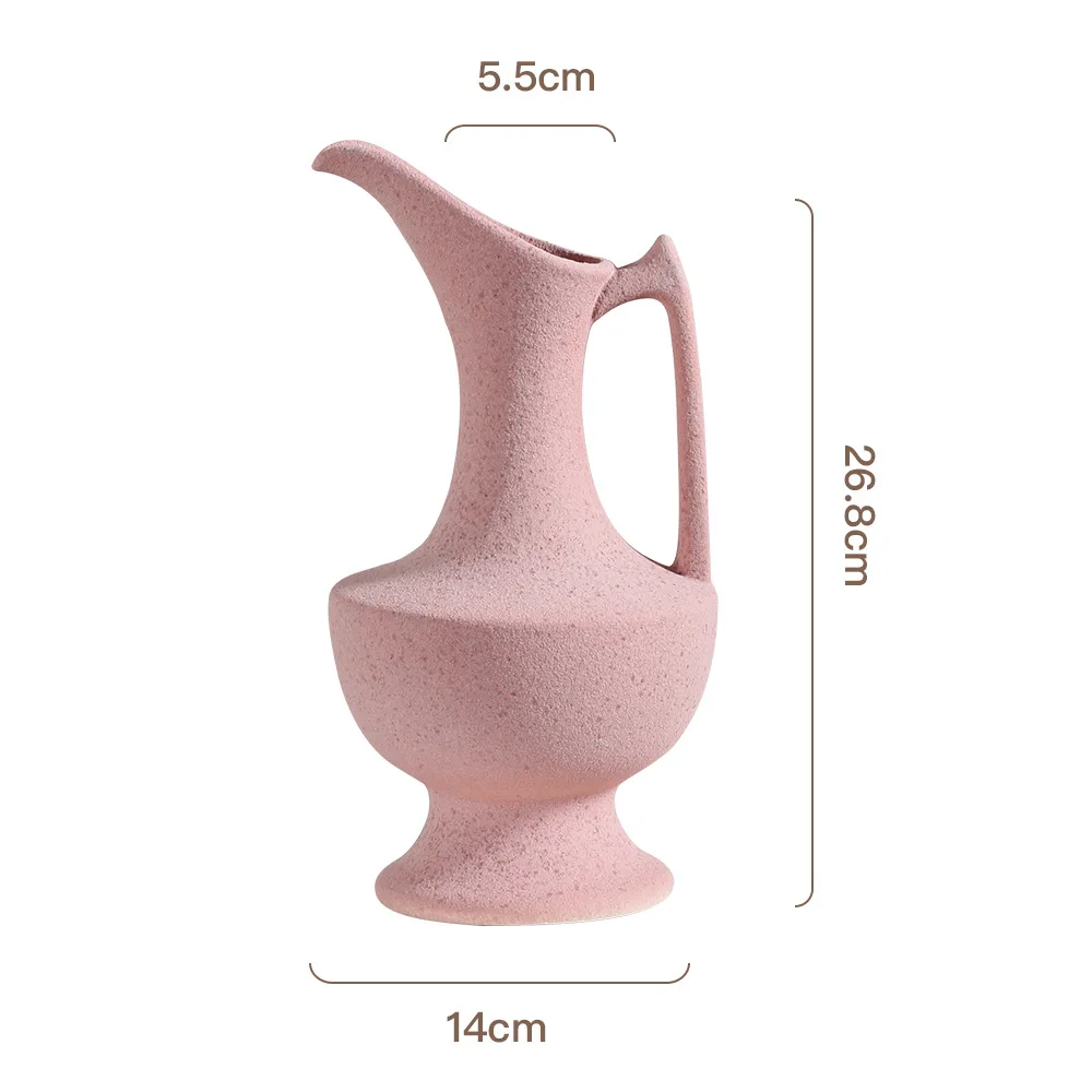 Dopamine ceramic vase advanced hydroponic vase ins style high-value French medieval creative decoration Free shipping