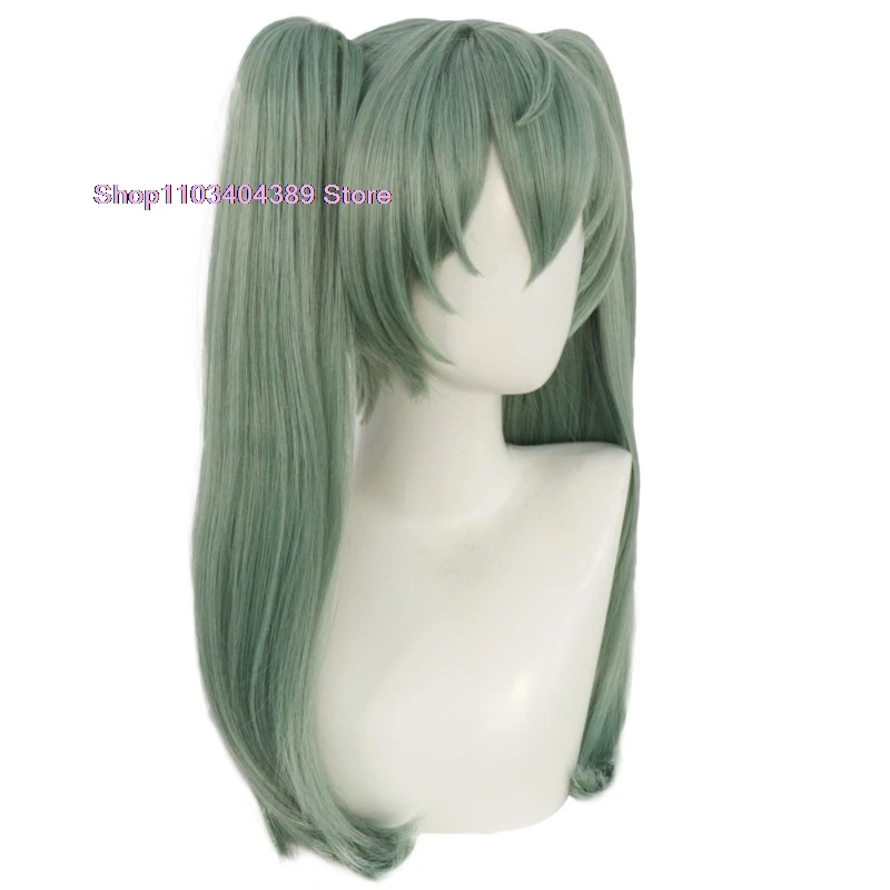 Game Zenless Zone Zero Corin Wickes Cosplay Wig Corin Cosplay Matcha Green Twin Tail Hair 56cm Halloween Carnival Prop Role Play