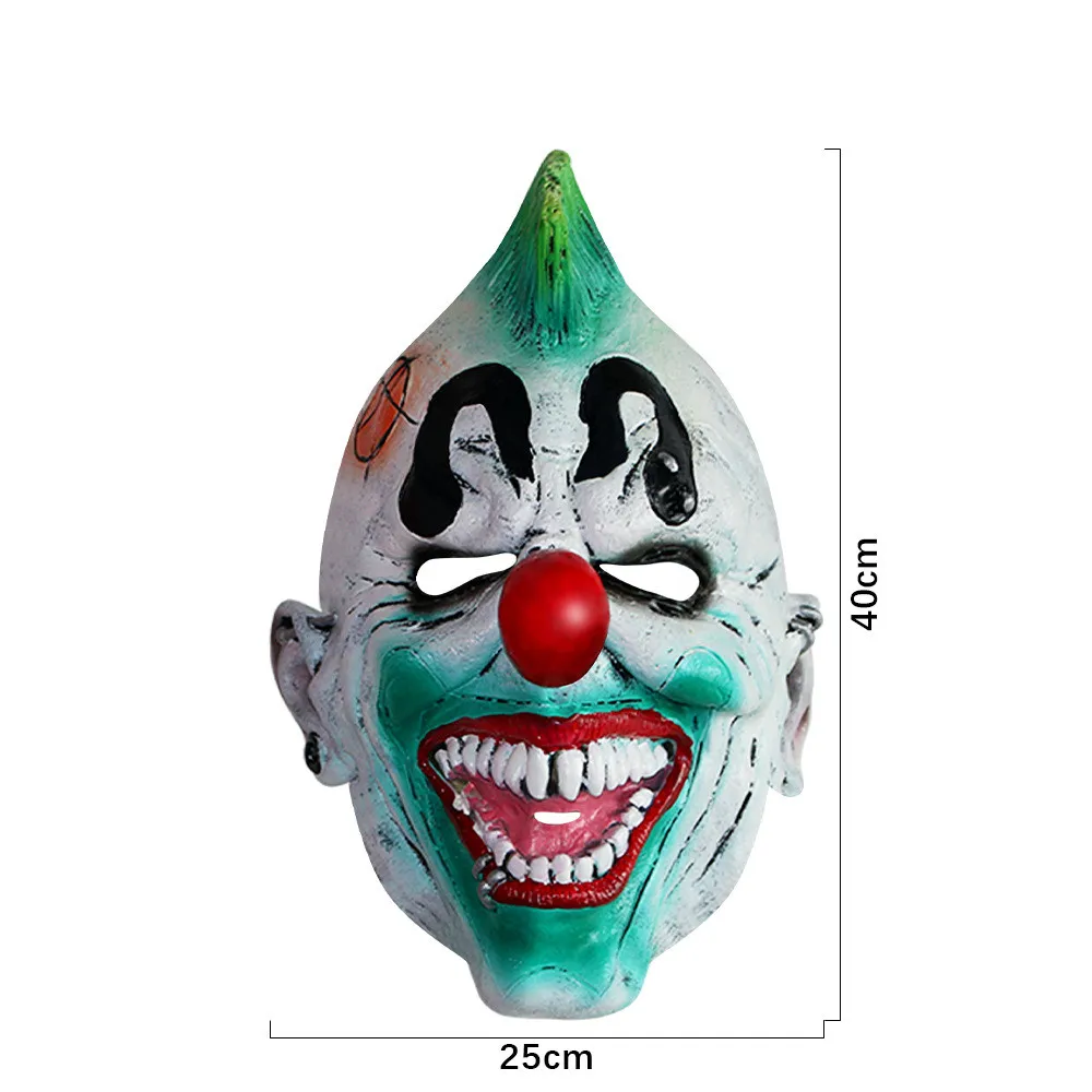 Gruselige Halloween-Clown-Maske aus Latex – Detail 4
