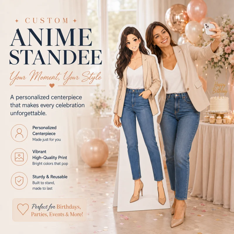 Custom Life Size Standee with - Photography Paper ulasan dan harga