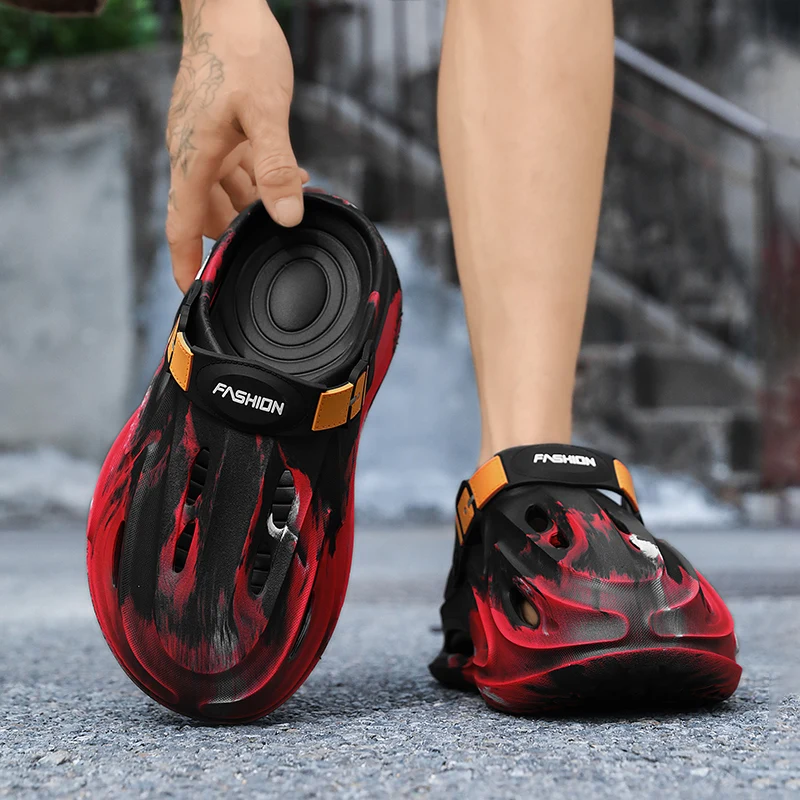 Men's 2025 New Summer Outer Wear Sports Non-Slip Anti-Odor Thick-Soled Beach Two-Wear Sandals and Slippers - view 5