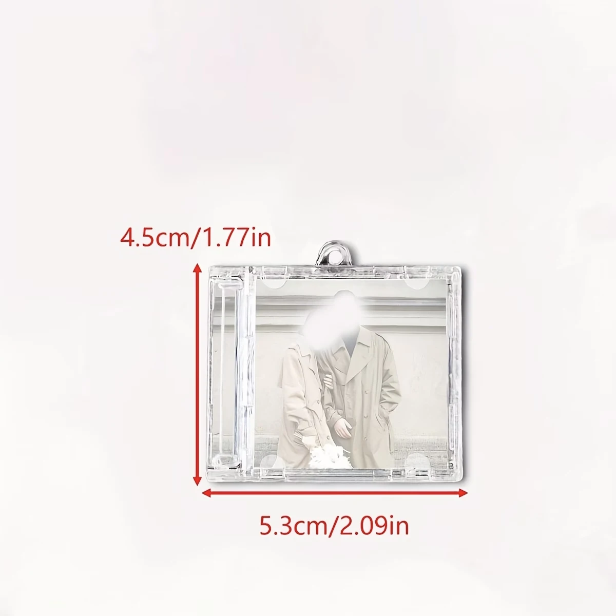 Custom transparent CD shell record pendant custom graphic CD shell key chain can print copywriting and picture literary nostalgi