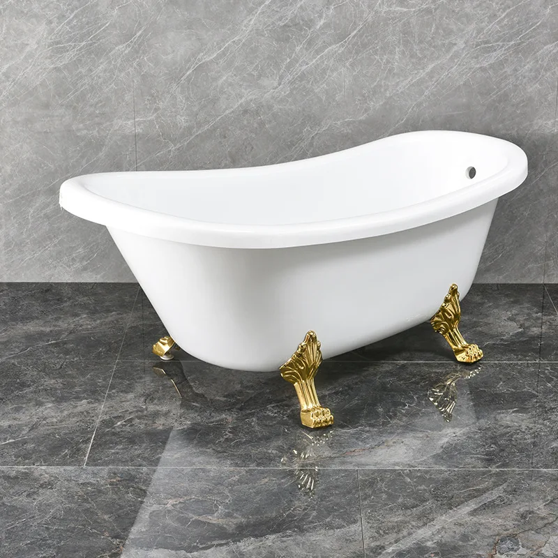 1700*800*760mm White Freestanding Bathtub Classical European style Bathroom bath High Quality Acrylic bathtub