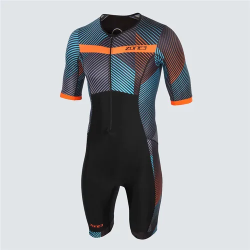 Imagen 2 del producto Zone3 hombres Ciclismo bicicleta traje de baño de manga corta triatlón carreras Tri traje Maillot Ciclismo natación ropa para correr Skinsuit