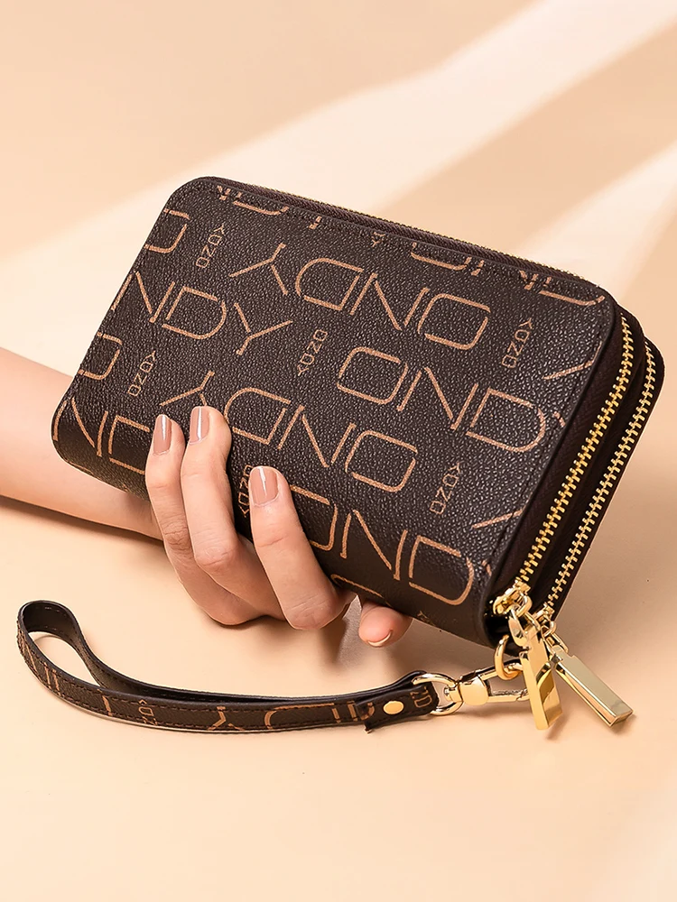fashionable-large-capacity-long-women's-wallet-double-zipper-handbag-leather-clutch-baotili-pvc-material-european-style