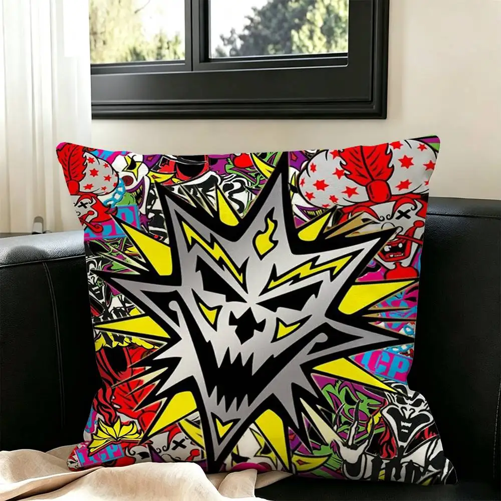 Hip Hop I-Insane Clown Posse ICP  Pillow Case Square Double-Sided Sofa Cushion Cover Bedroom Bedside Pillow